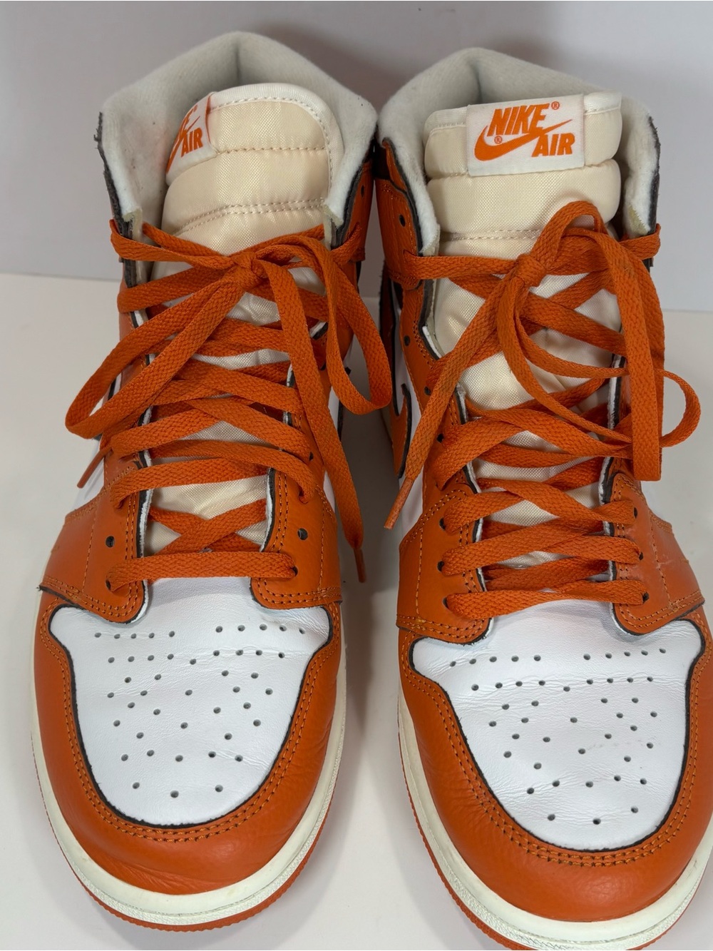 Nike Air Jordan 1 Retro High OG Starfish Men’s Sz 12.5 D09369-101 Orange - Picture 4 of 8